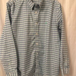 Brooks Brothers Regent Green and Blue Checkered Shirt
